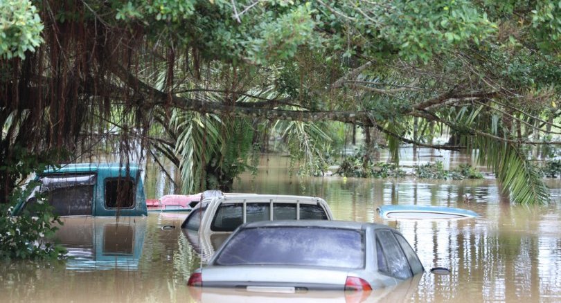 In Bang Saphan wurden die Straßen komplett überschwemmt.
