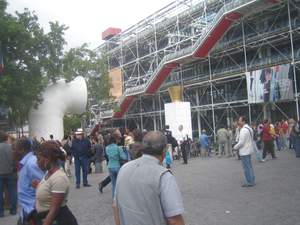 Das im Januar 1977 eröffnete „Centre national d’art et de culture“ des ehemaligen Präsidenten Georges Pompidou. 