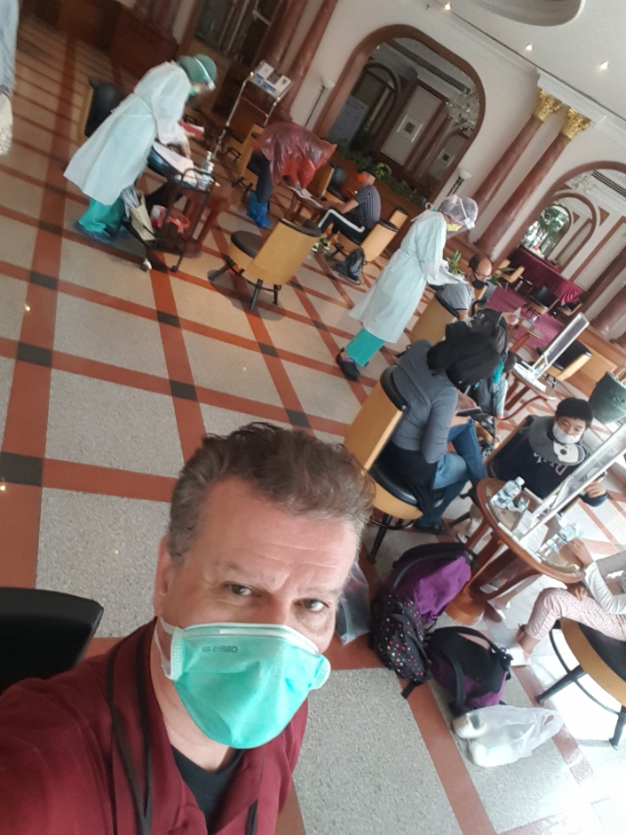 Ankunft im ASQ-Hotel in Bangkok.