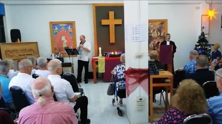 Weihnachtsgottesdienst im Begegnungszentrum Pattaya.