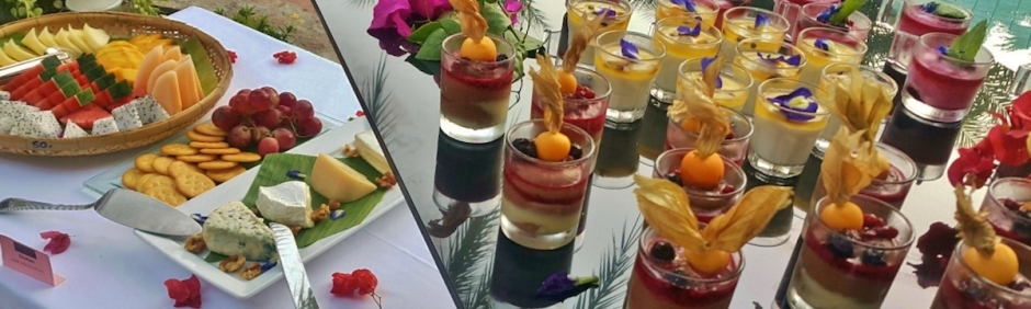 Ob Vorspeisen, Käsevariationen, frisches Obst oder raffinierte Desserts – die Buffets werden individuell zusammengestellt. Foto: Casa Pascal