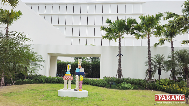 Die Installation „Unity of the Double“ symbolisiert die harmonische Verbindung zwischen Gast und Gastgeber.