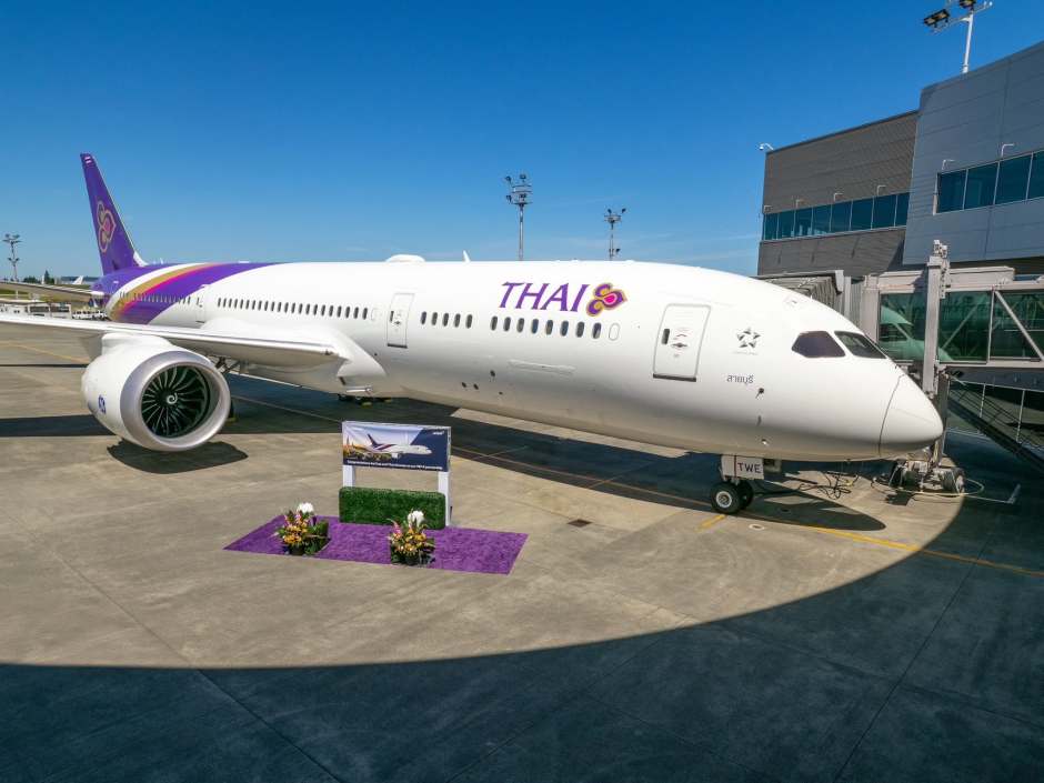 Die neue Boeing 787-9 soll das Langstreckennetz der thailändischen Fluggesellschaft stärken. Foto: Thai Airways International