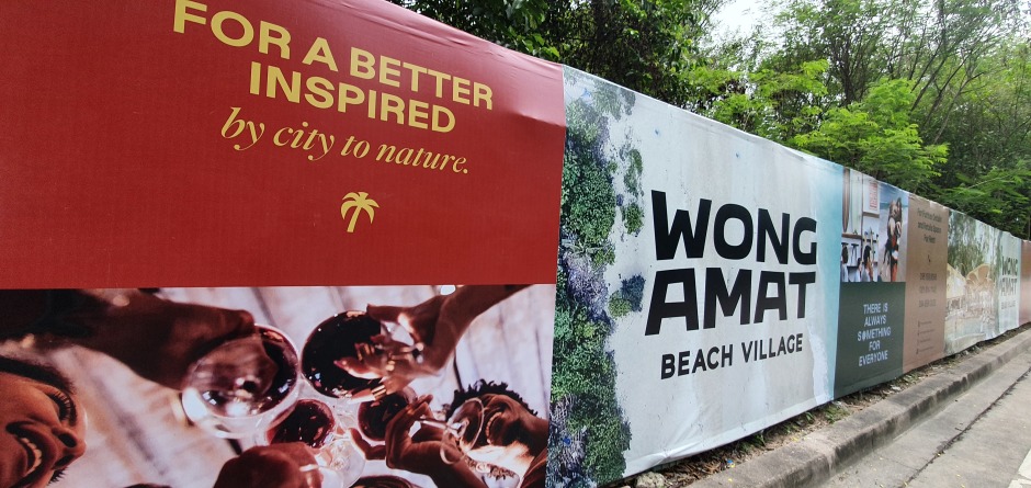 Nach Aussage der Central Group soll das Wongamat Beach Village 29 thailändische und internationale Restaurants, Cafés, Souvenirläden, Lifestyle-Geschäfte und einen Supermarkt beherbergen. Foto: Jahner
