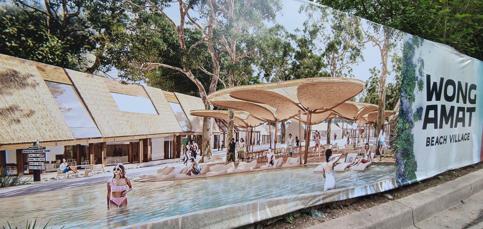 Anders als die gewohnten Central-Malls in Blockform wird das Wongamat Beach Village ebenerdig errichtet und soll unterhaltsame Lifestyle-Angebote umfassen – einschließlich Beach Club. Foto: Jahner