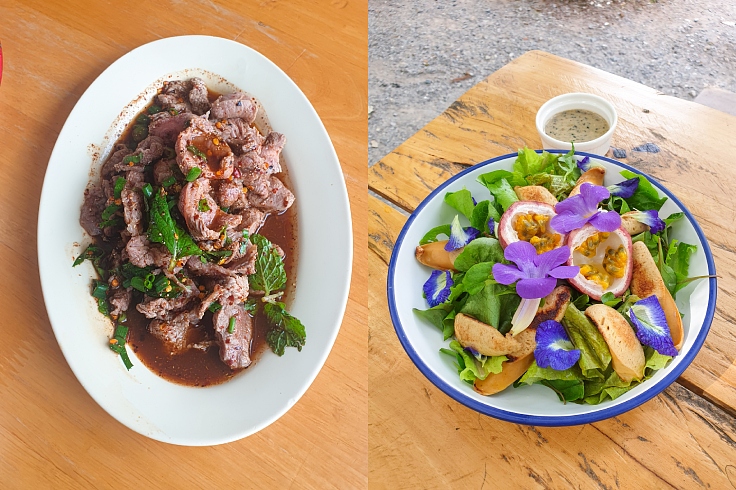 2023 Bib Gourmand: Frisch zubereitete Speisen werden im Lab Somphit in Nakhon Ratchasima und auf der Mekin Farm in Khon Kaen serviert. Foto: Guide Michelin