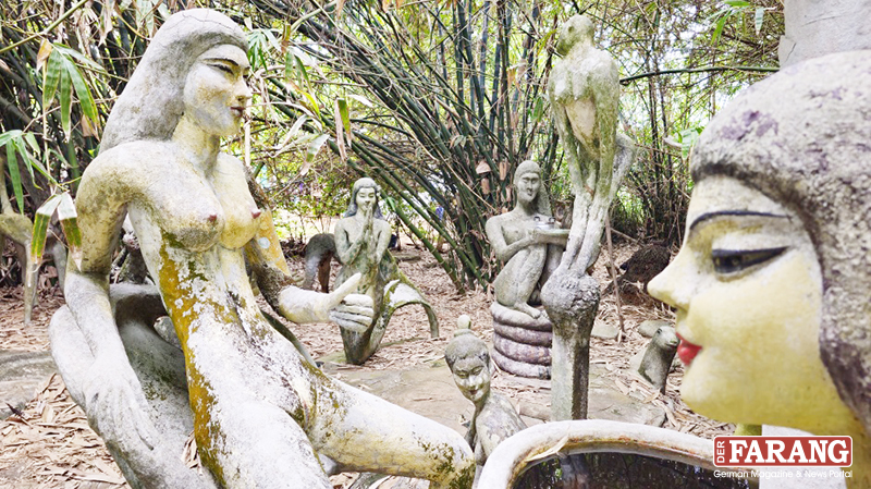 Versteckt im Bambushain befindet sich Somchais Love Garden, einer der ungewöhnlichsten Orte der Insel.