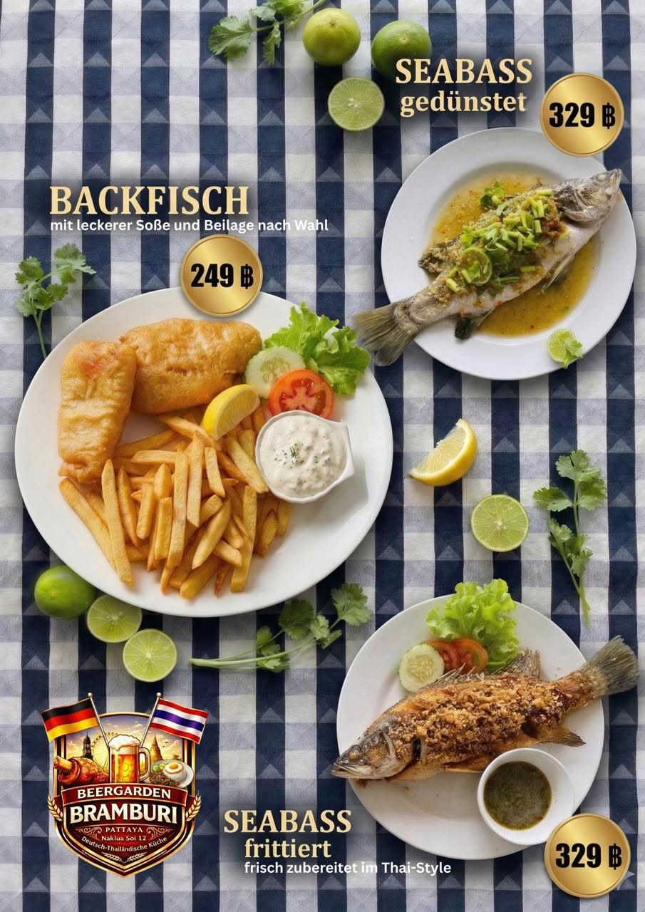 Backfisch und Seebarsch am Freitag.