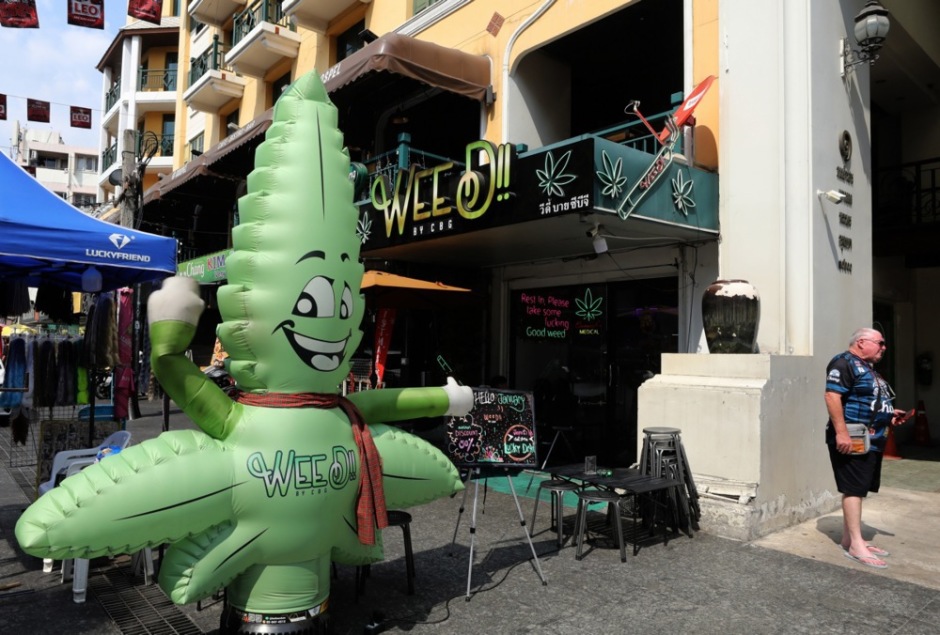 Cannabis-Shop in Bangkok. Foto: epa-efe/Narong Sangnak