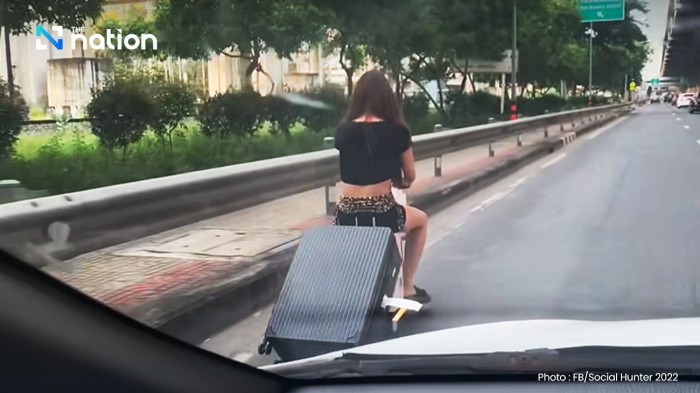 Im August düste eine Chinesin mit einem motorisierten Koffer durch Bangkok und brachte die Polizei auf den Plan. Foto: The Nation