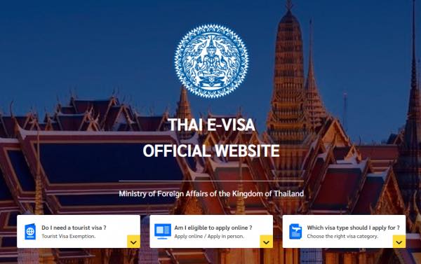 E-Visa-Webseite.