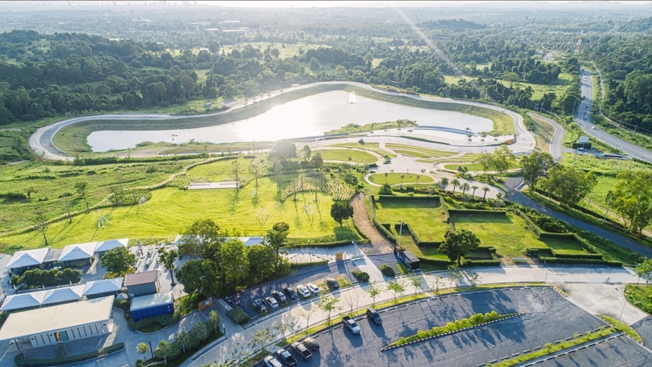 Das Wisdom Valley-Gelände in Pong nahe Pattaya wird für Tomorrowland für rund 400 Millionen Baht umgebaut. Foto: Wisdom Valley
