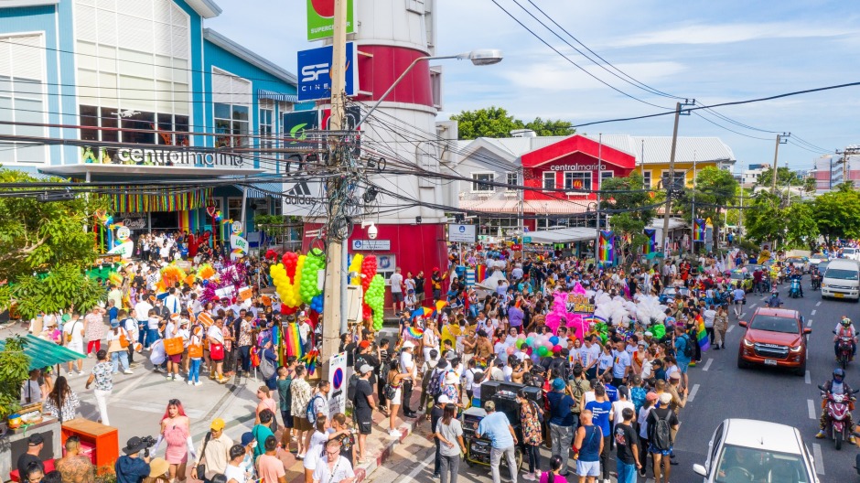 Start am Leuchtturm am Central Marina an der Pattaya Second Road. Foto: Pattaya International Pride Festival
