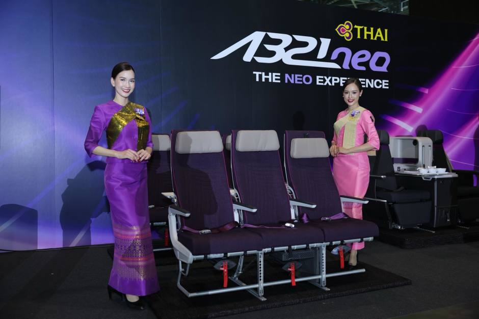 Präsentation der Economy-Class-Bestuhlung mit neuen Sitzen und modernisiertem Kabinendesign.