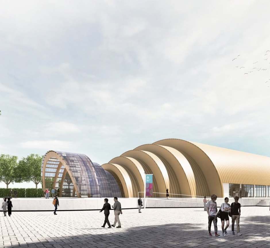 Ausstellungsgebäude.